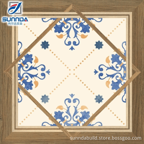 Sunnda 60x60 ancient flower pattern rustic orient ceramic floor tile